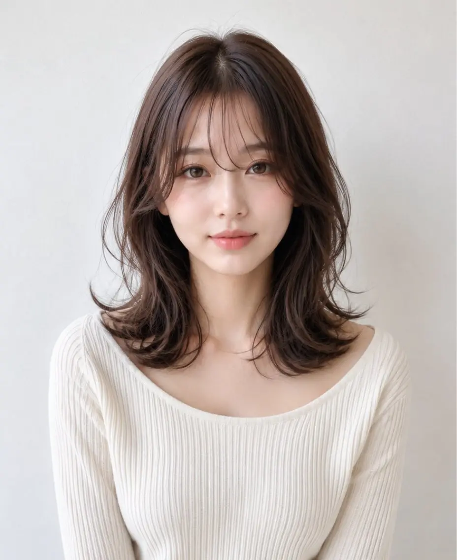 セミロング カット ヘアカラー パーマ トリートメント ヘッドスパ 名古屋 ERIKAのヘアスタイル