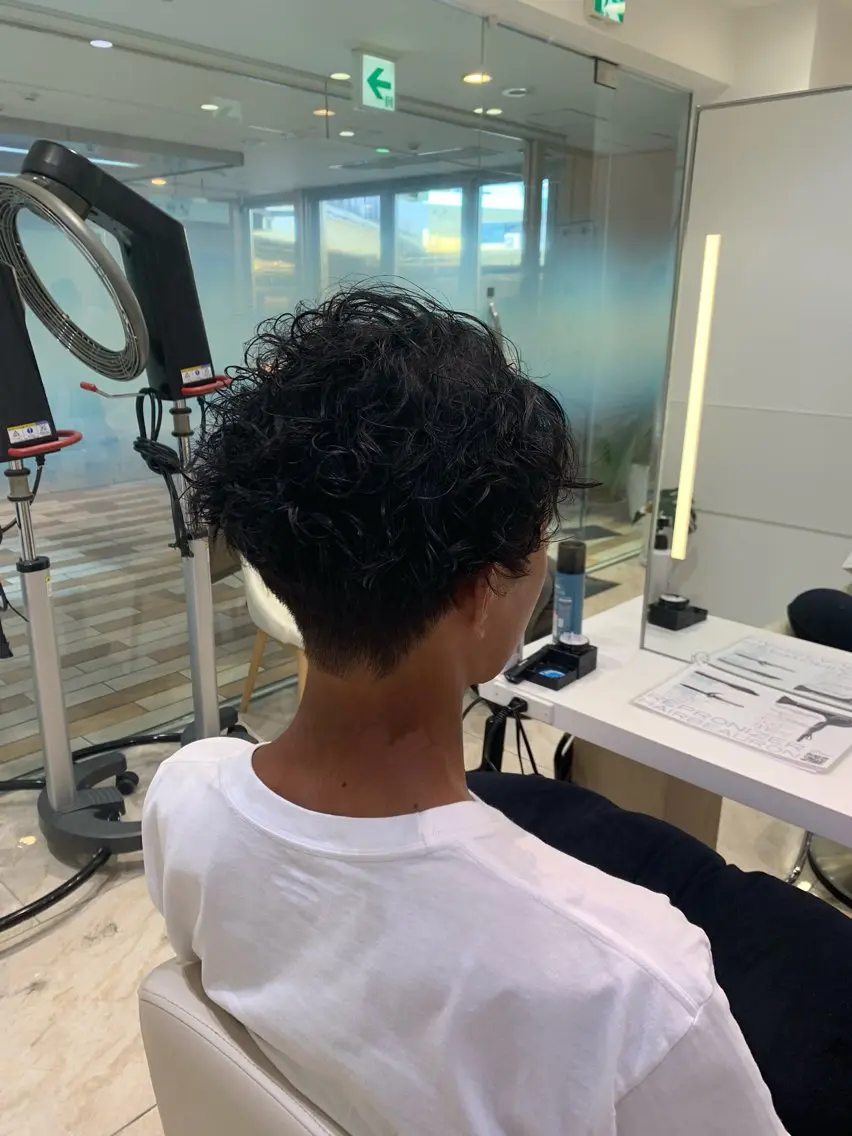 ショート パーマ メンズ カット パーマ ケンジアネッタ Men'sのヘアスタイル