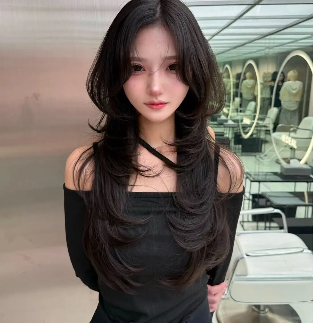 ロング 🥀モテ髪レイヤー 職人🥀のヘアスタイル