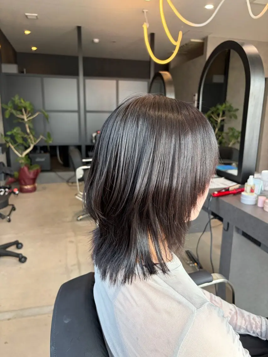 ミディアム ウルフカット 赤羽根 周のヘアスタイル