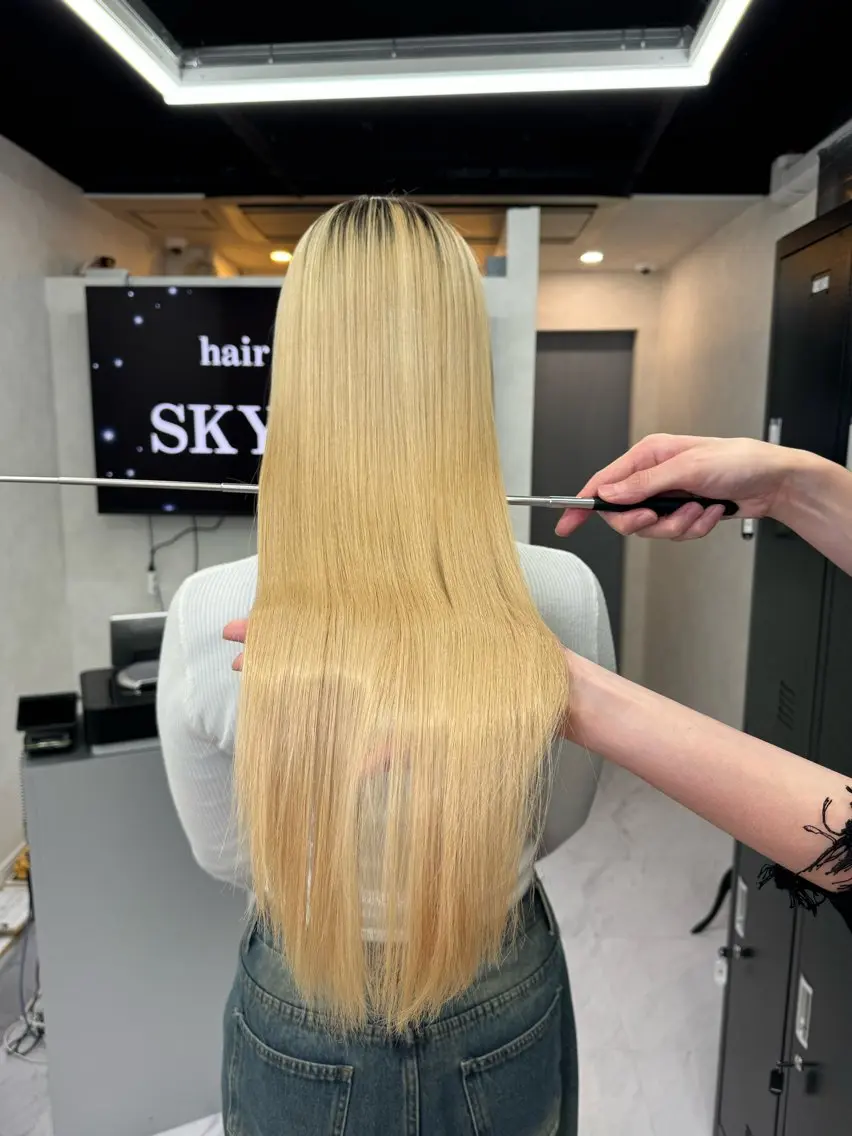 ロング ブリーチ/エクステ モデル募集中🖤のヘアスタイル