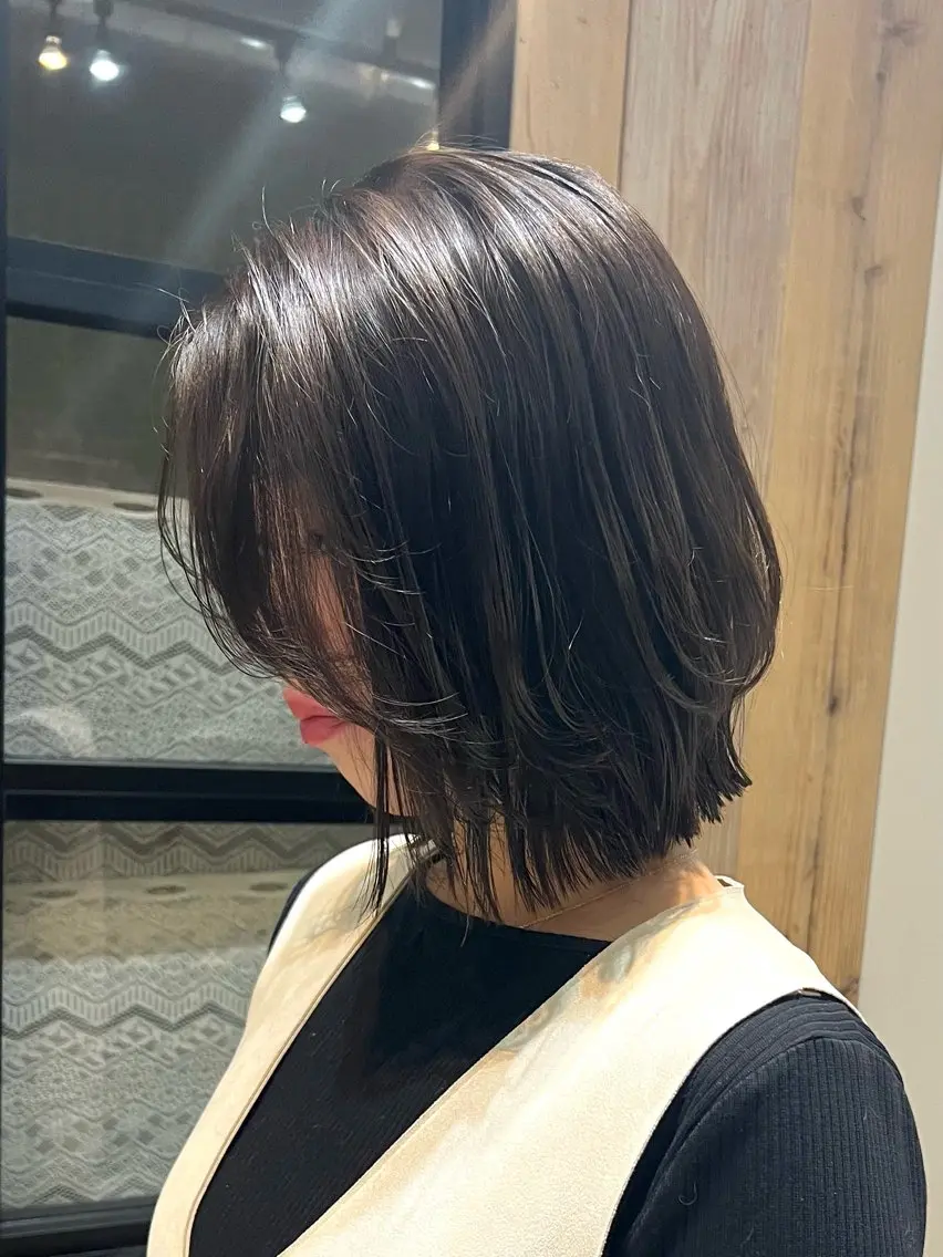 ショート ボブレイヤー ボブ レイヤーカット カット トリートメント しおり/パーマ/ newi町田のヘアスタイル