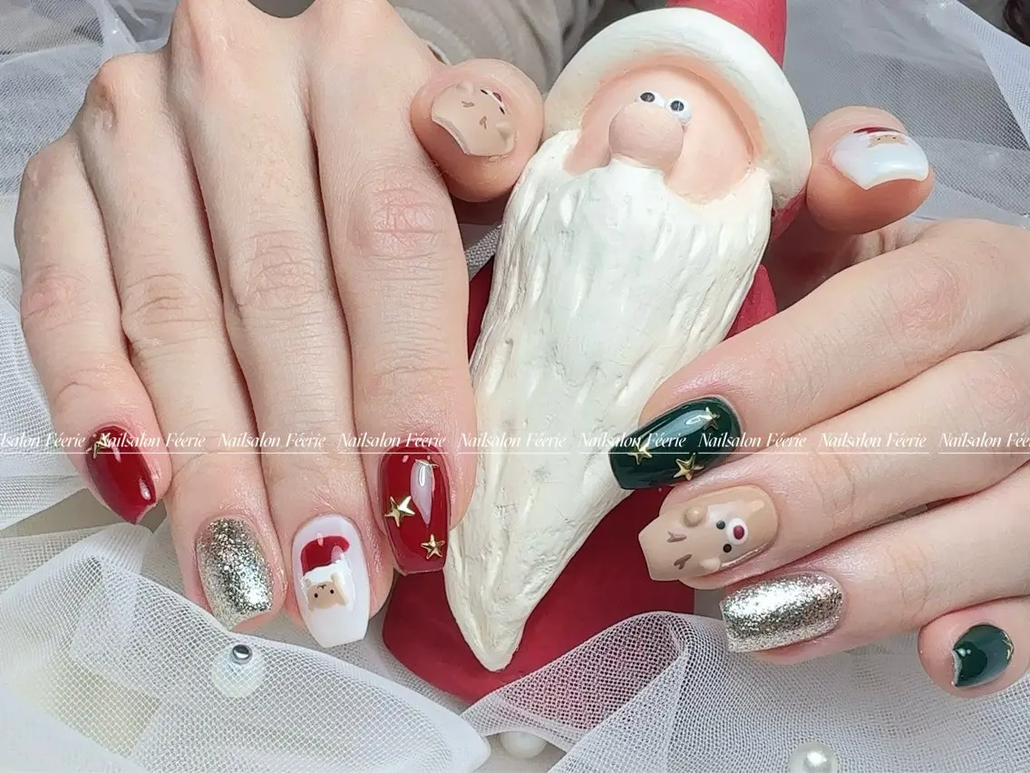 ネイル 成人式 長さ出し フットネイル フレンチネイル ジェルネイル ハンドネイル ハンドケア nail salon Feerieのネイルデザイン