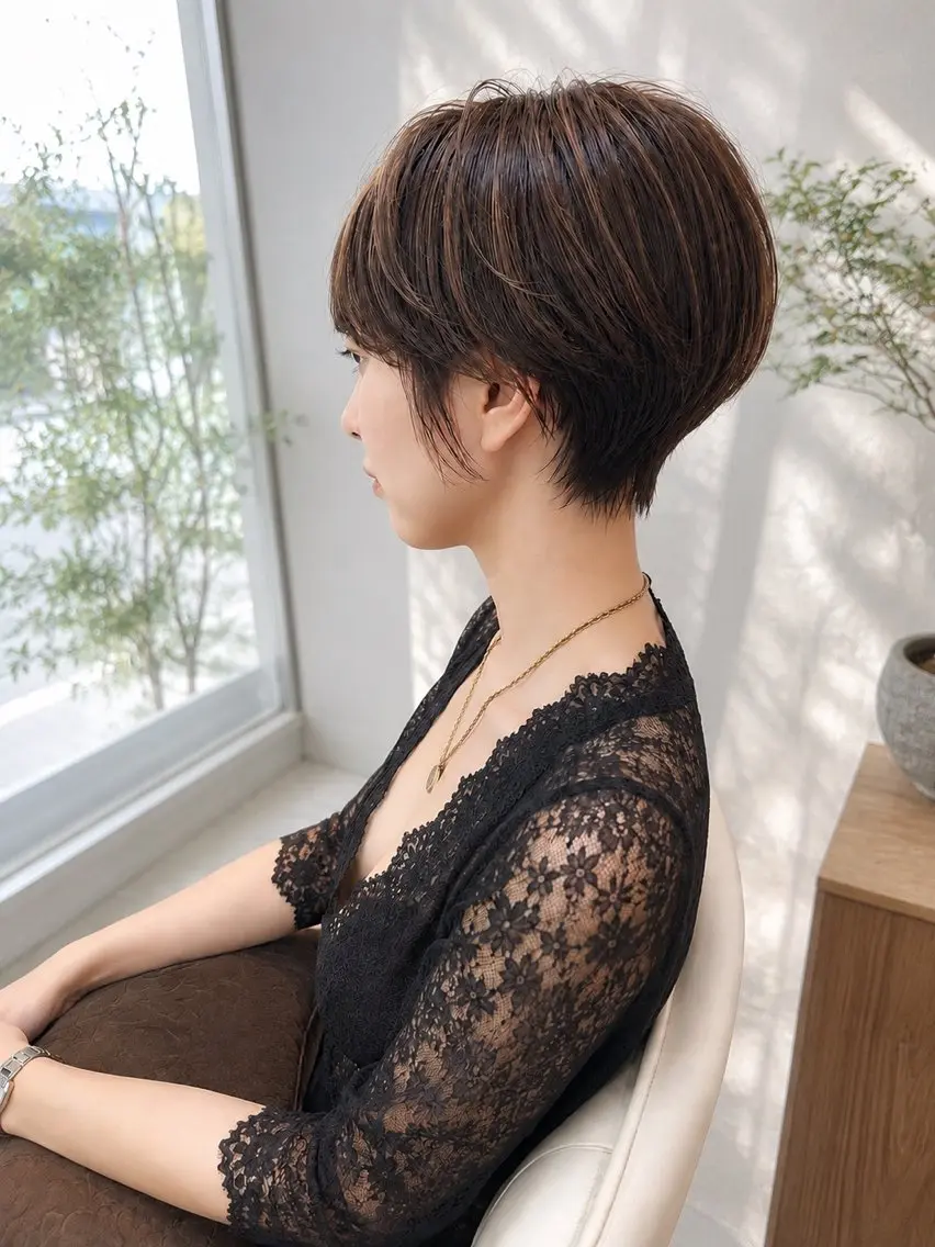 ショート ショートヘア NAOYA SAEKIのヘアスタイル