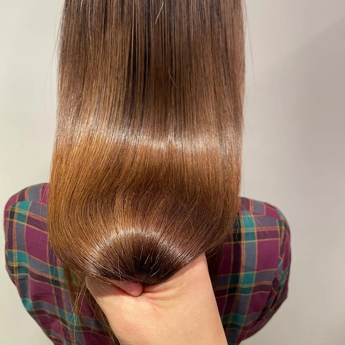 セミロング カラー カット ヘアカラー トリートメント 心斎橋 美髪職人/艶髪/近江のヘアスタイル