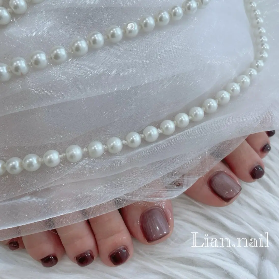 ネイル マグネットネイル ワンカラーネイル Lian nailのネイルデザイン