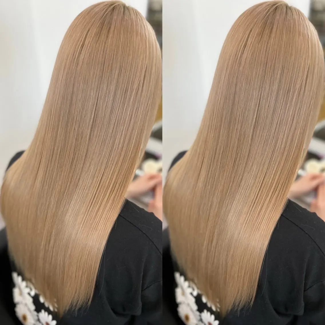 セミロング カット トリートメント 艶髪🫧髪質改善 縮毛矯正✨影山湧市のヘアスタイル
