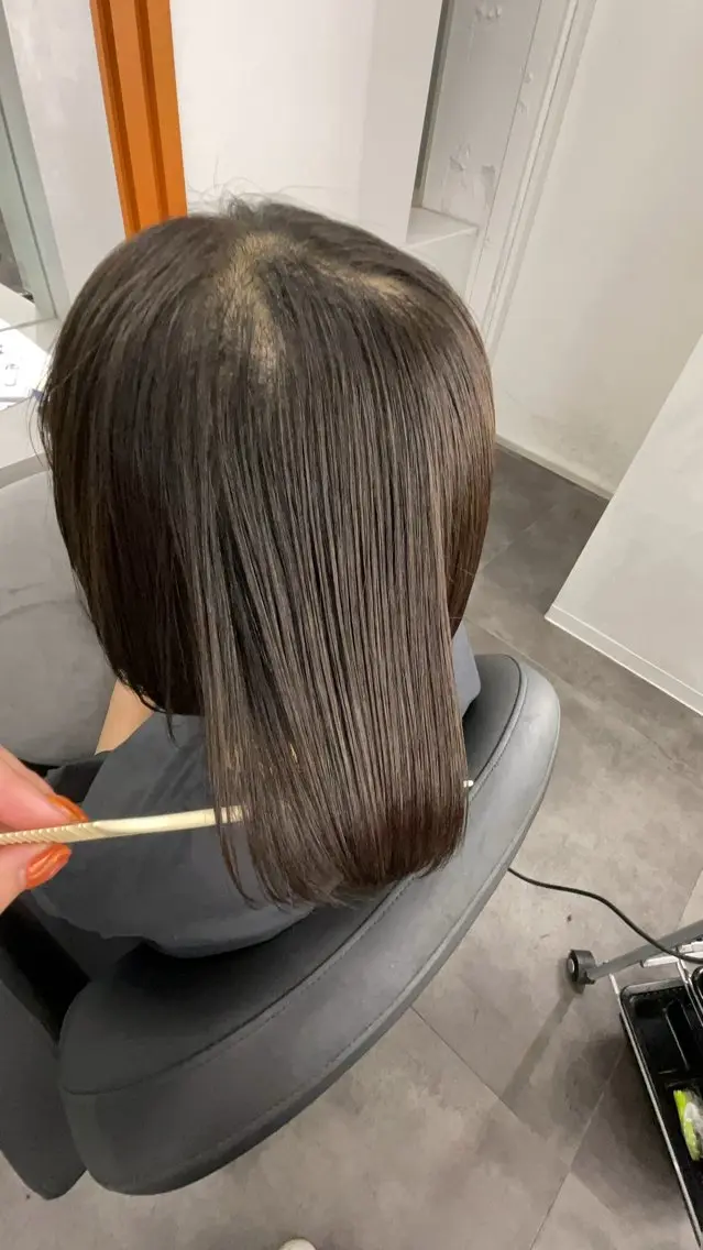 ミディアム 縮毛矯正 カット 縮毛矯正 いとう このみのヘアスタイル