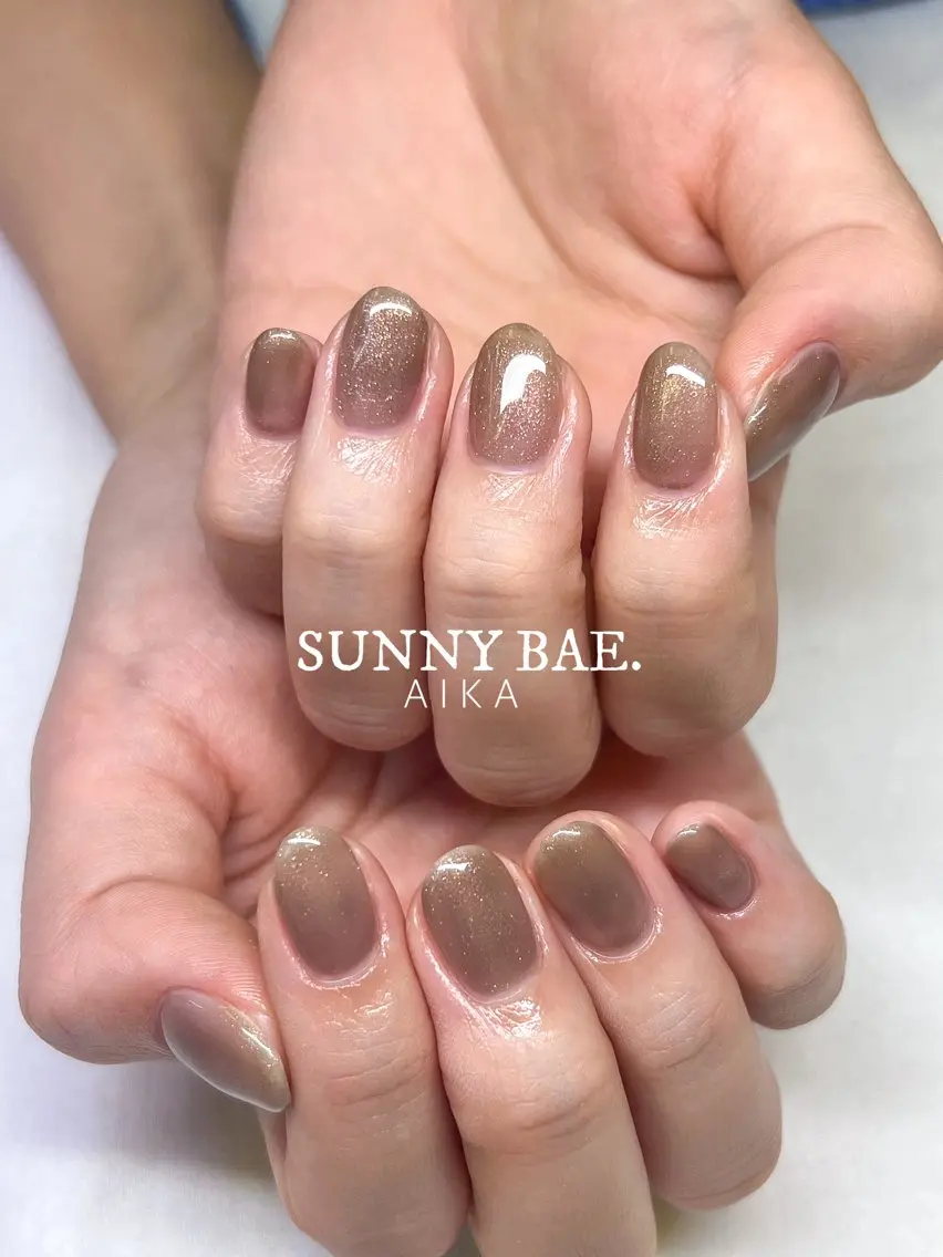 ネイル ジェルネイル キラキラネイル ロングネイル 持ち込み ワンカラーネイル Made By AIKAのネイルデザイン
