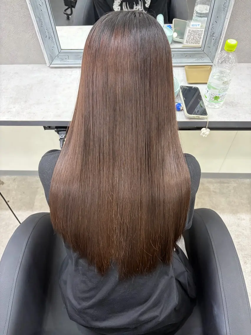 ロング カラー トリートメント トリートメント ダブルカラー メンズパーマ大成のヘアスタイル
