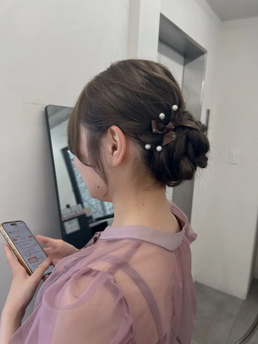 ヘアアレンジ ハイトーン /愛子のヘアスタイル