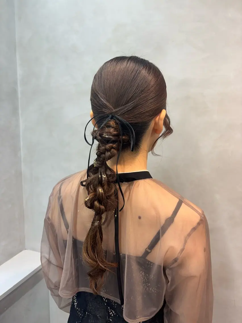 ロング 推し活アレンジ🎀 艶カラー¦nanoのヘアスタイル