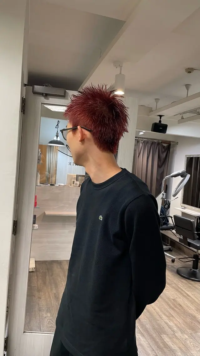 メンズ 檜谷 晴　顔周りカットのヘアスタイル
