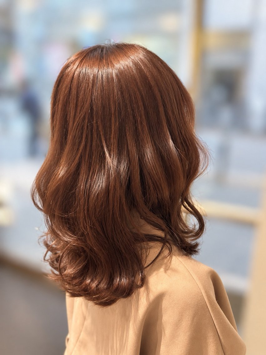 ミディアム カラー ヘアカラー トリートメント BEGIN Aya🥀のヘアスタイル