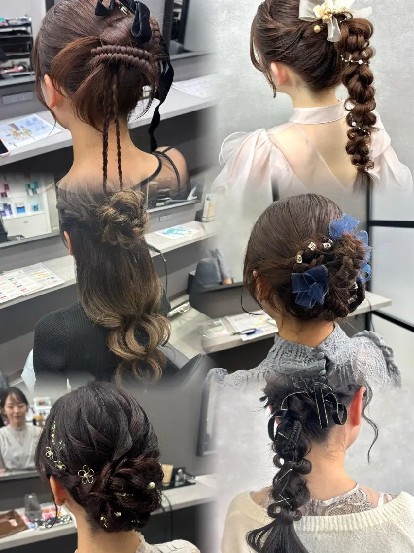 【お出かけやお呼ばれに♥️】ヘアセットの写真