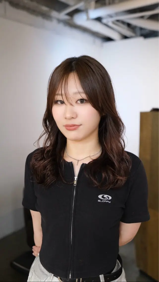 セミロング セミロングパーマ レイヤーカット カット パーマ 似合わせレイヤー✄﻿ ヨシノ マサキのヘアスタイル