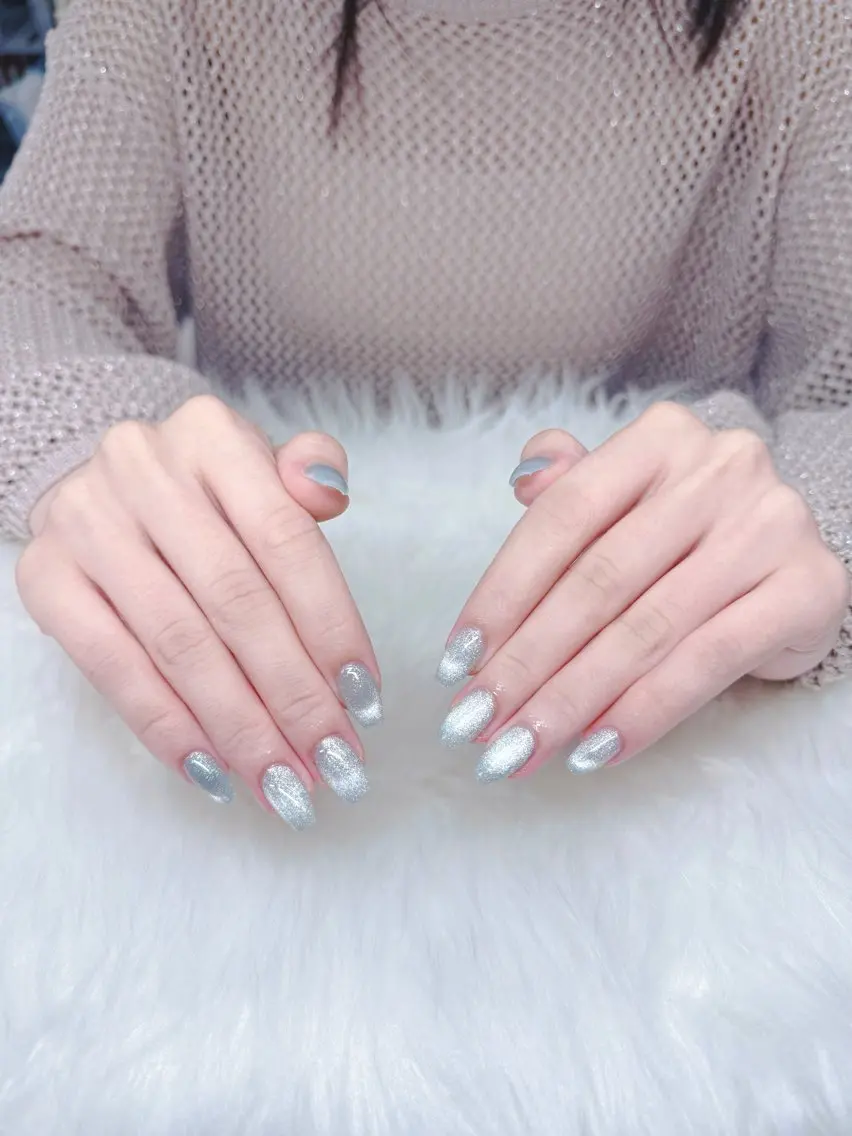 ネイル ジェルネイル キラキラネイル 韓国ネイル ラメ(グリッター) マグネットネイル ハンドネイル GOHOUBI Nail 心斎橋店のネイルデザイン