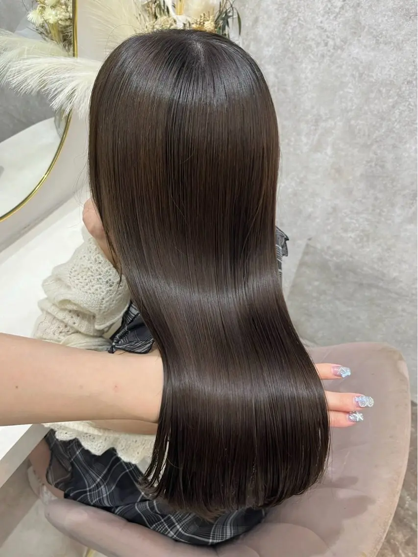 ロング カラー ‪💄心 葉/大宮 /ワンカラー🖤のヘアスタイル