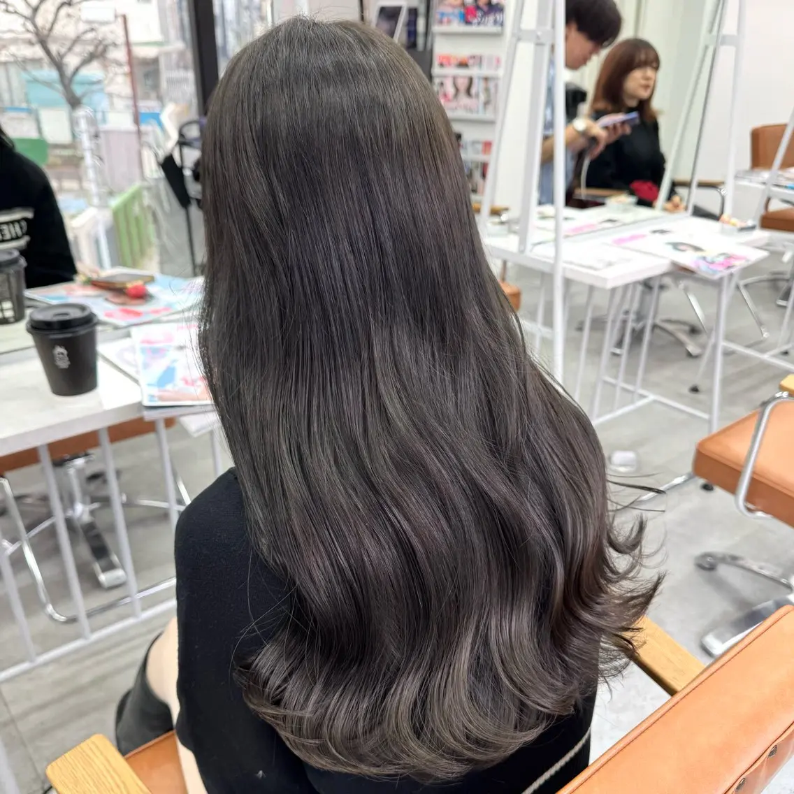 ロング カラー ヘアアレンジ ヘアカラー ブリーチなしカラー /新百合ヶ丘/安形翔のヘアスタイル