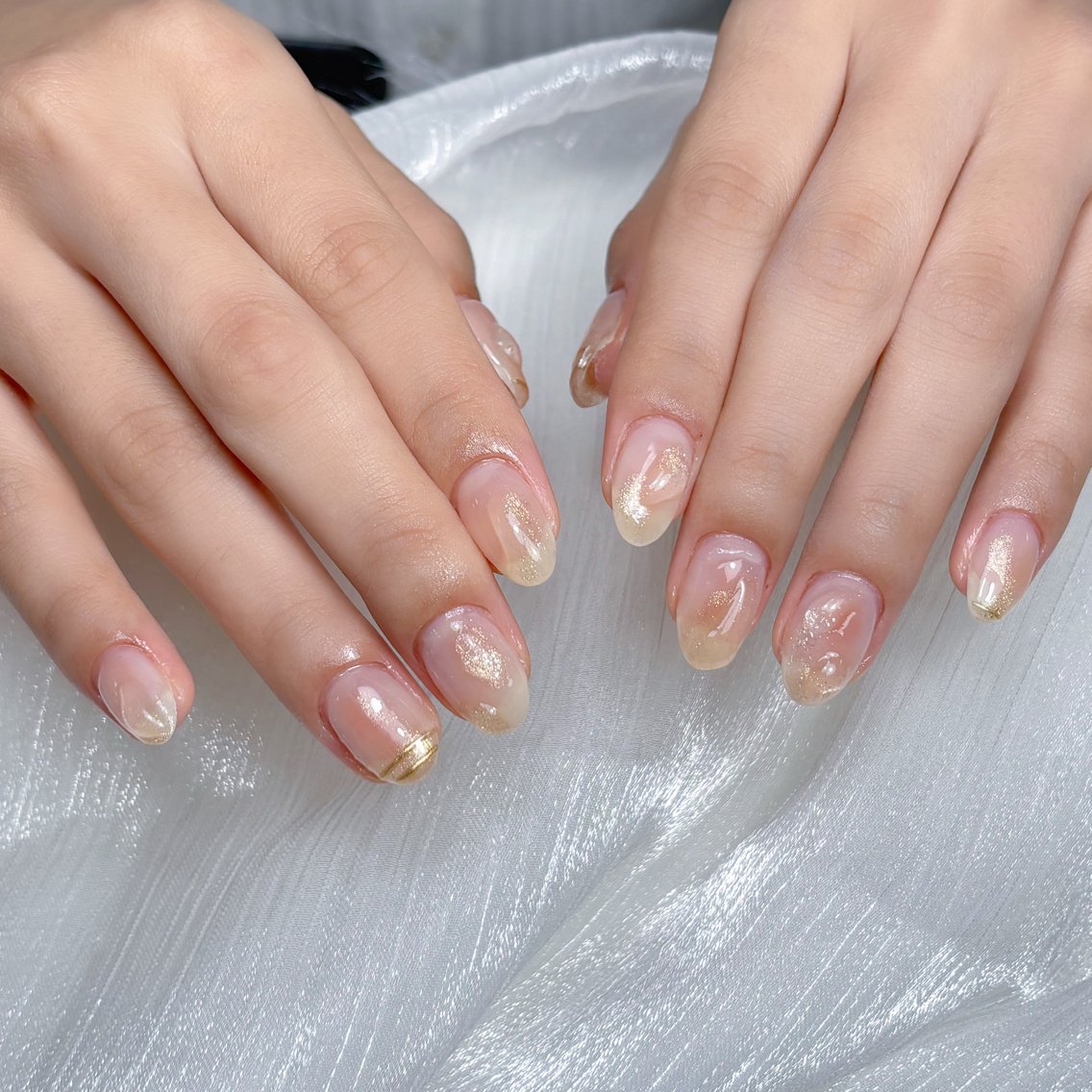 ネイル ジェルネイル キラキラネイル ロングネイル マグネットネイル 持ち込み ハンドネイル Sully Nail Labのネイルデザイン