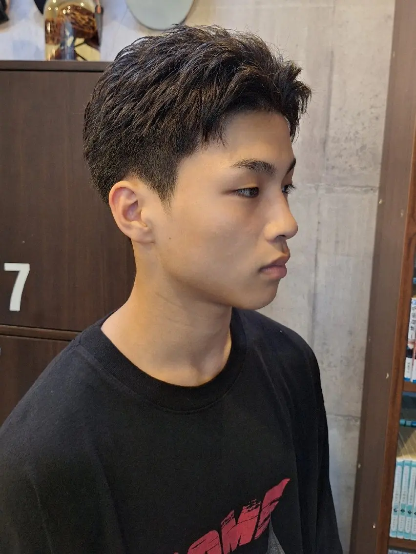 ショート ショートヘア ヘアセット 船引 竜将のヘアスタイル