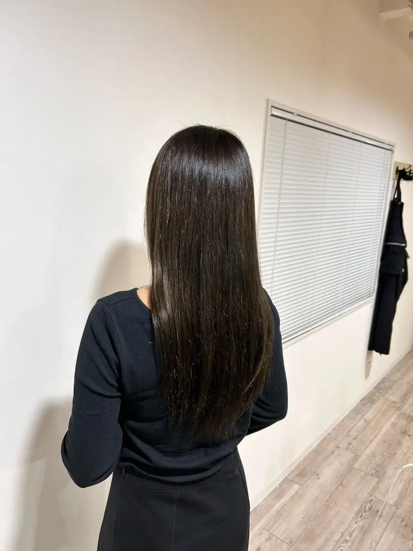 ロング ハイライト 菊澤 拓也のヘアスタイル