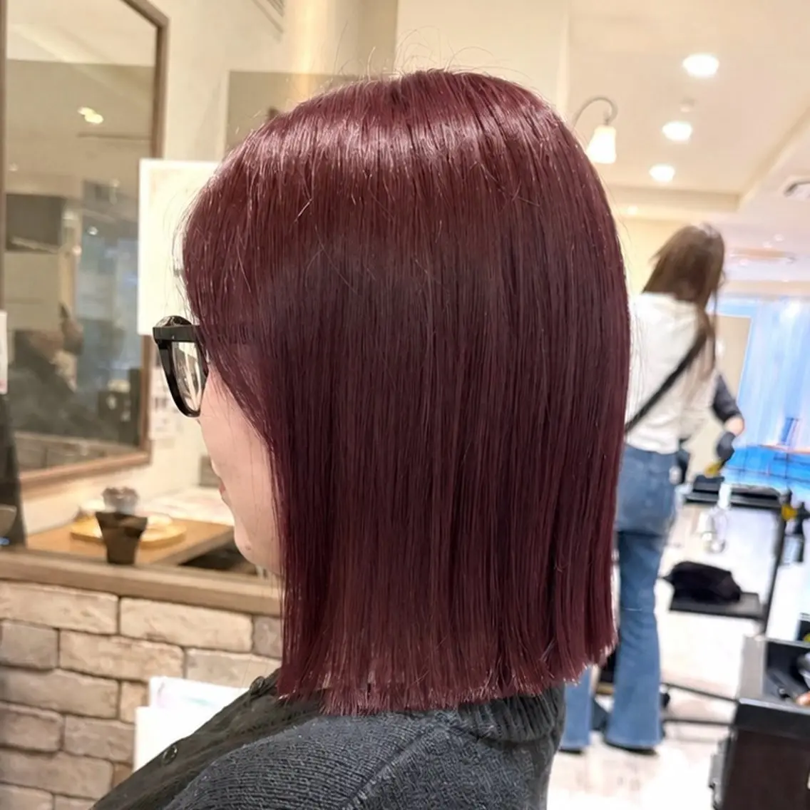 “ブリーチなしで叶う”🍎リピーター様へ🍎 カット＋ブリーチなしダブルカラー＋トリートメントの写真
