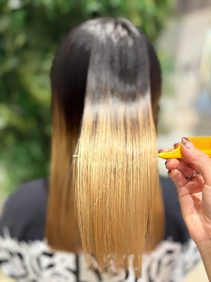 ミディアム トリートメント 酸熱トリートメント トリートメント Koharu 髪質改善カラーのヘアスタイル