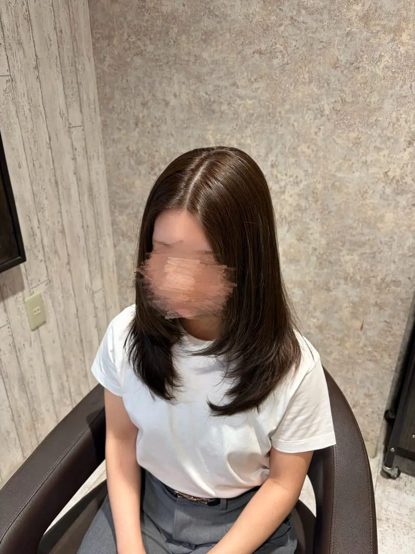 ミディアム 長坂 祐良のヘアスタイル
