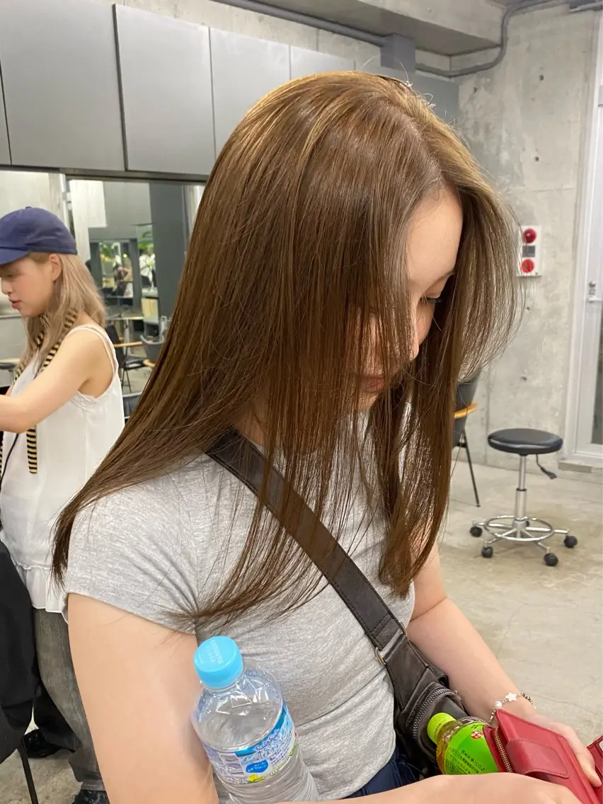 ロング カラー カット ヘアカラー トリートメント 村田 りょうやのヘアスタイル