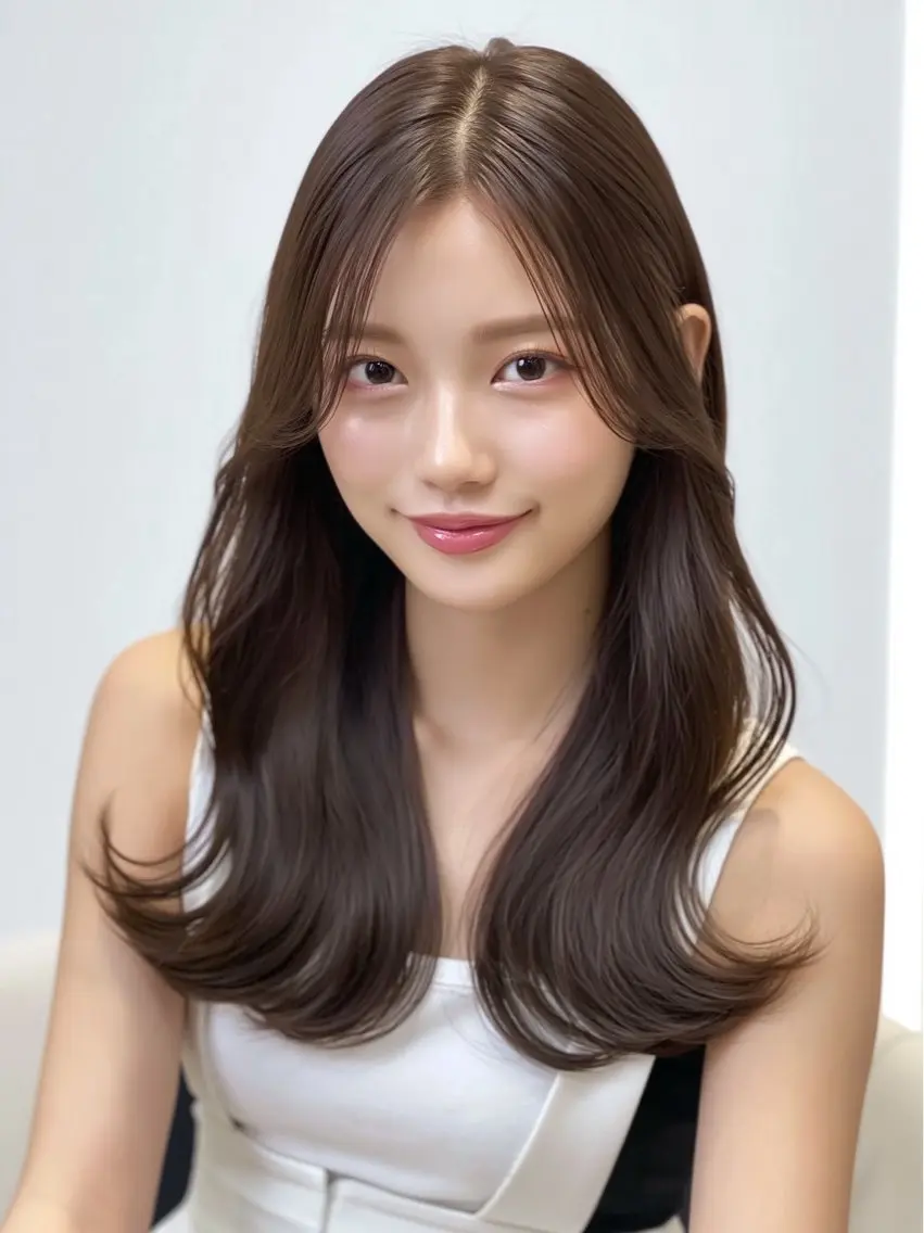 カラー ヘアアレンジ アッシュ ベージュカラー 透明感カラー カット ヘアカラー トリートメント Link mili ゆうすけのヘアスタイル