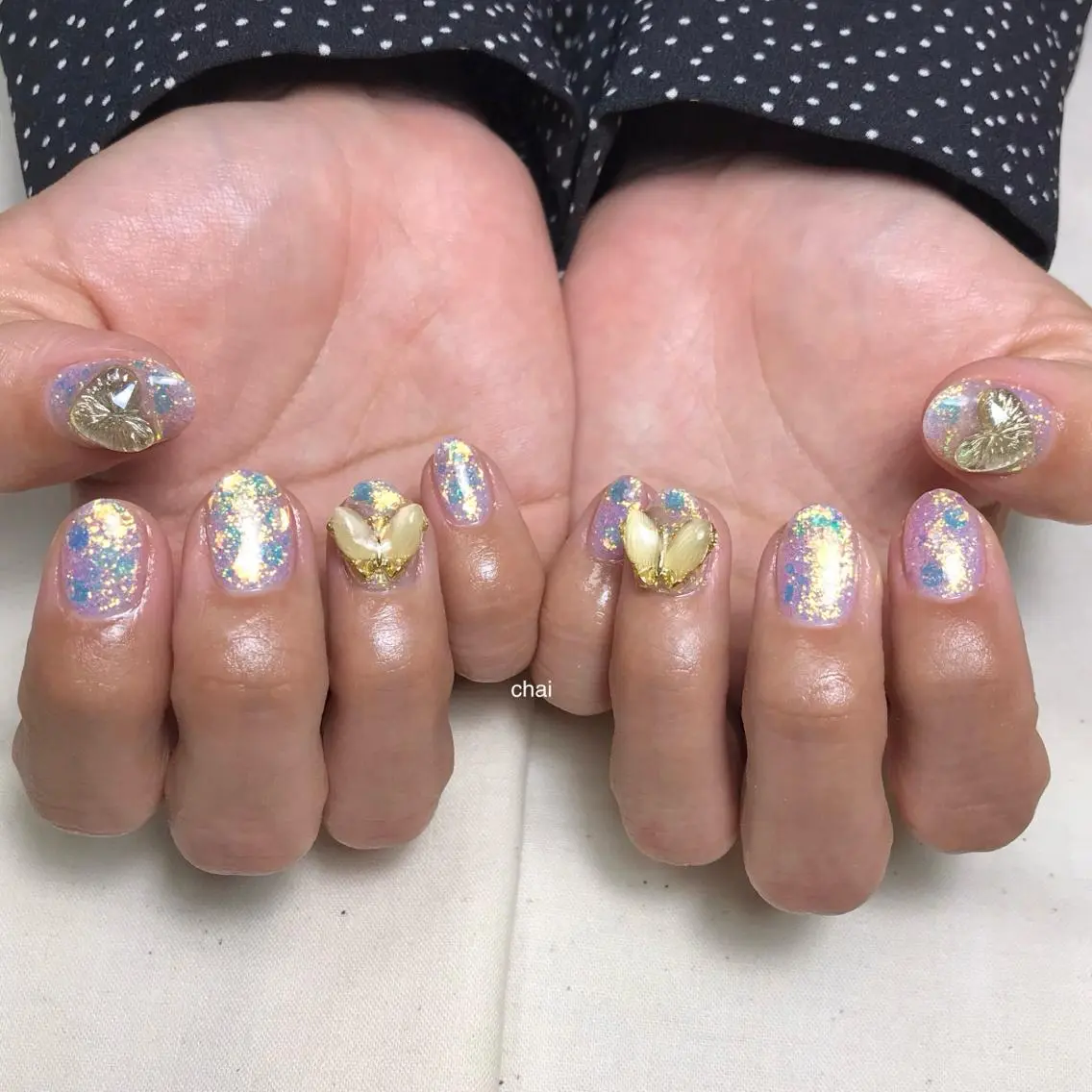 ネイル ハート ハンドネイル chai nail _ai📍鶴橋/桃谷のネイルデザイン