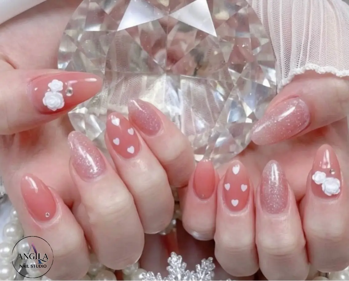 ネイル ANGILA ネイル¨̮S*Y*Kのネイルデザイン
