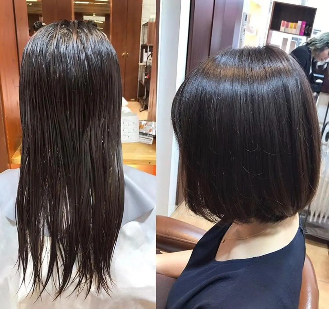 ショート カラー ✂︎ショート、ボブ、 レイヤー🩵YUMIのヘアスタイル