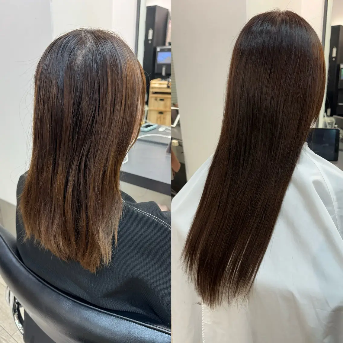🩵馴染ませカット無料🩵ワンカラー+プルエクステ50本🌈✨の写真