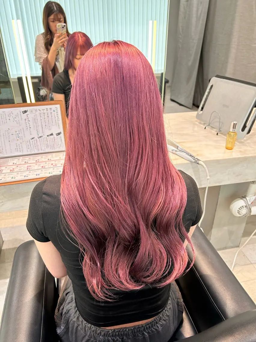 ロング カラー ピンクカラー 艶カラー🌸アレンジ 🌹Sally🕊️のその他イメージ