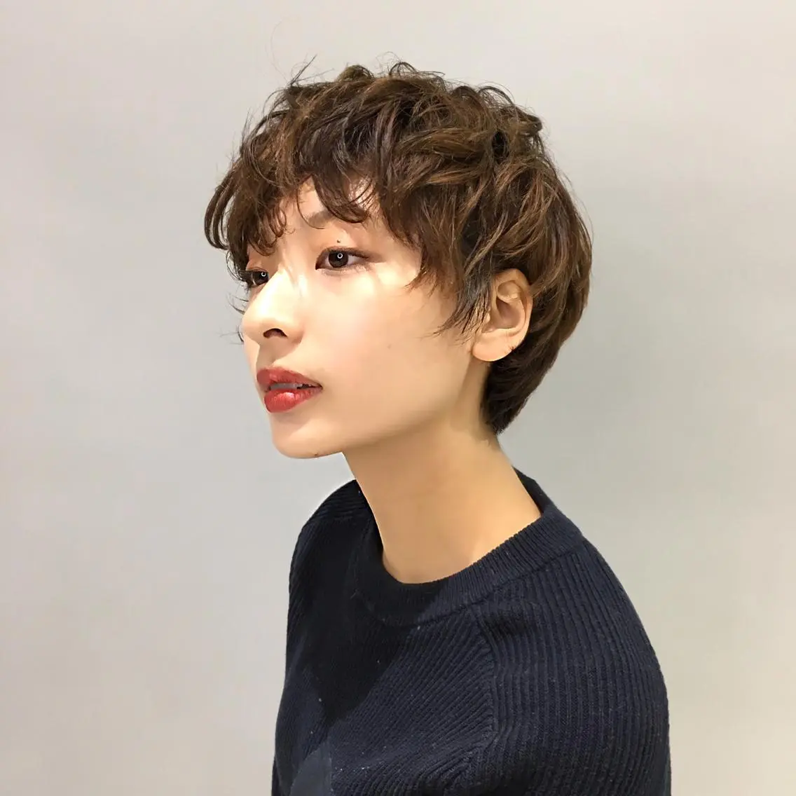 ショート パーマ Fuu👣ボブ/ボブ ヘア/ベージュカラーのヘアスタイル