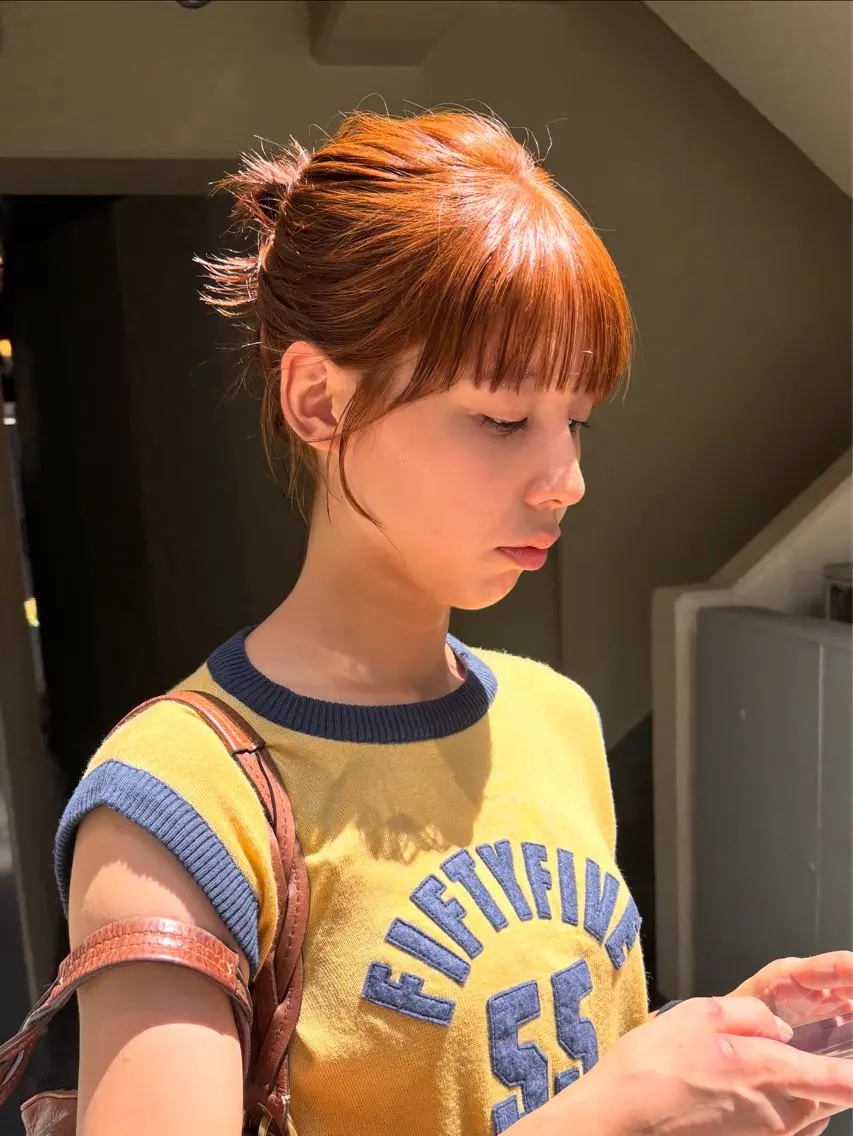 ショート カラー アッシュ ベージュカラー ブリーチ 透明感カラー ダブルカラー カット ヘアカラー トリートメント mei｜顔まわり ×透明感カラーのヘアスタイル