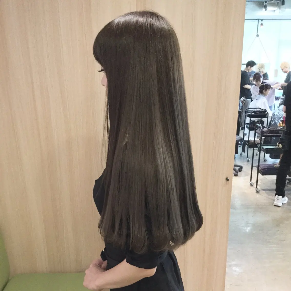 ロング City/louwe 韓国レイヤーカットのヘアスタイル