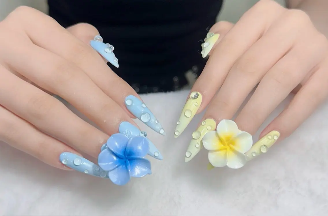 ネイル アートネイル 韓国ネイル 持ち込み ワンホンネイル ハンドネイル Lenie Nail Salonのネイルデザイン