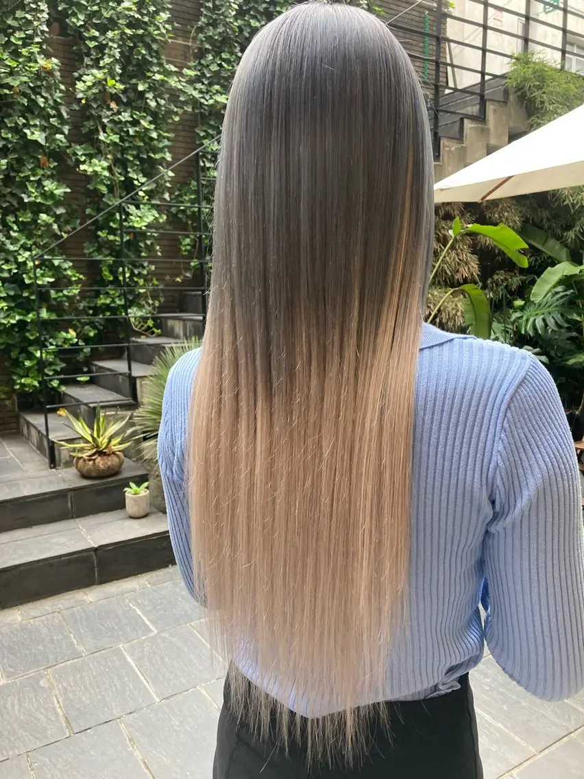 ロング カラー ヘアカラー エクステ ✨最安値✨エクステ カラー🌼つきな🌼のヘアスタイル