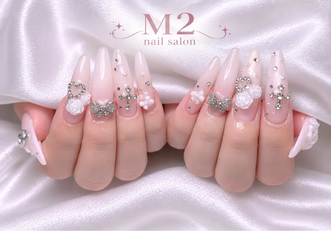 ネイル ハンドネイル 長さだし専門店 M2　rikaのネイルデザイン