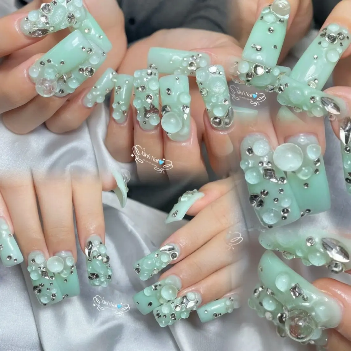 ネイル チークネイル 桜ネイル 長さ出し フットネイル ジェルネイル ハンドネイル XIINH NAIL SALONのネイルデザイン