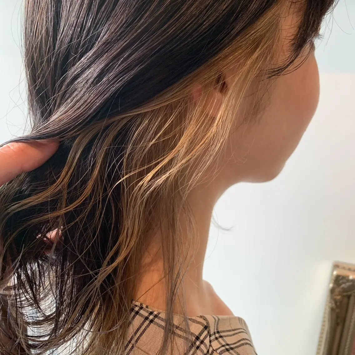 ミディアム カラー ヘアアレンジ ヘアカラー トリートメント 山崎 澪 レイヤーカット/大宮のヘアスタイル