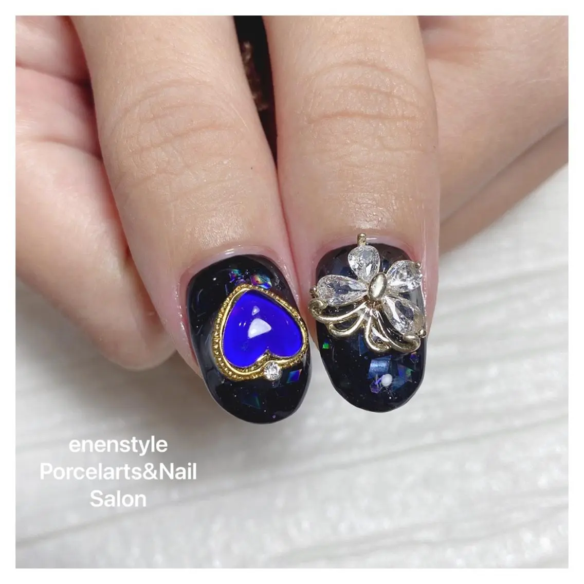 ミディアム ネイル 🐾enen style 🐾のネイルデザイン