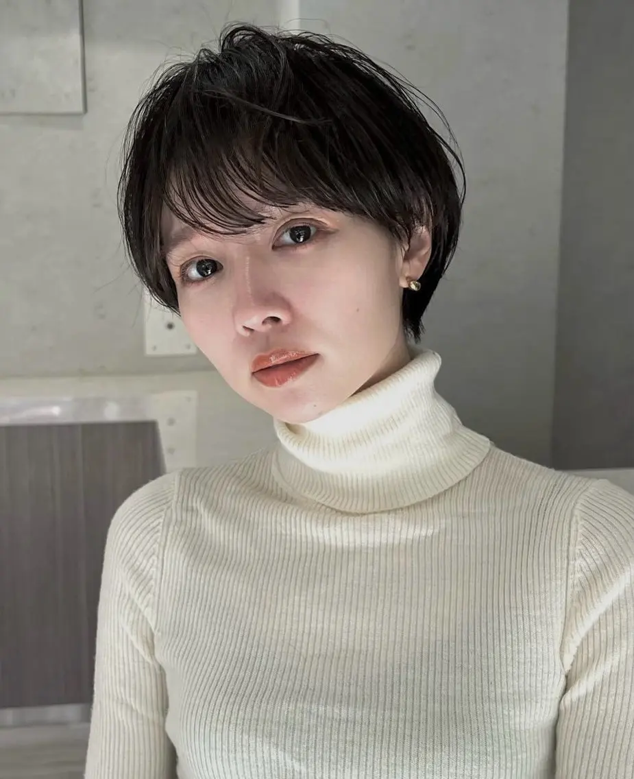 ショート 髪の年齢悩み解消/ 白髪と癖毛 松本雄光のヘアスタイル