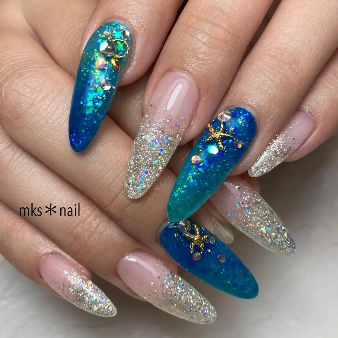 ネイル ハンドネイル mks＊nail //  枚方長尾のネイルデザイン