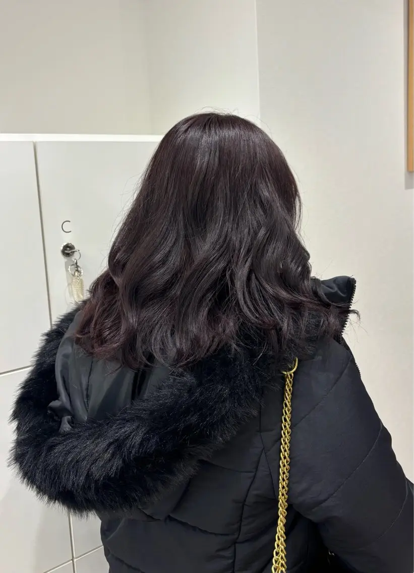 ミディアム カラー ヘアカラー トリートメント 大野 桃果のヘアスタイル