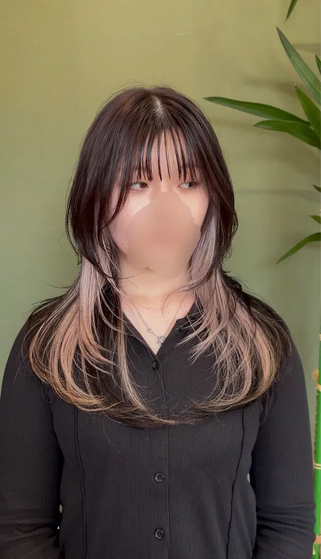 ロング ロング 内山 優のヘアスタイル