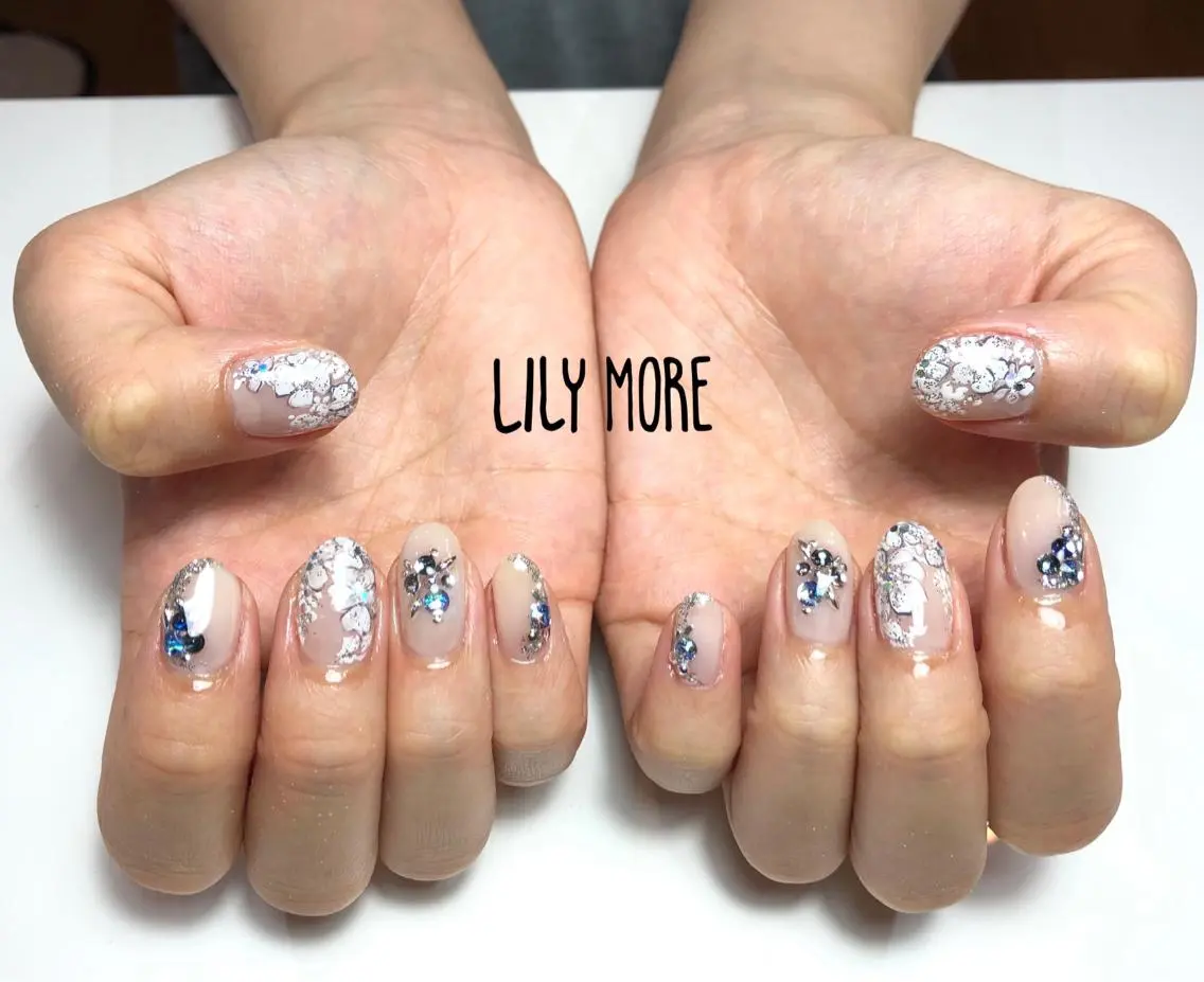 ネイル フラワーネイル Lily closetのネイルデザイン